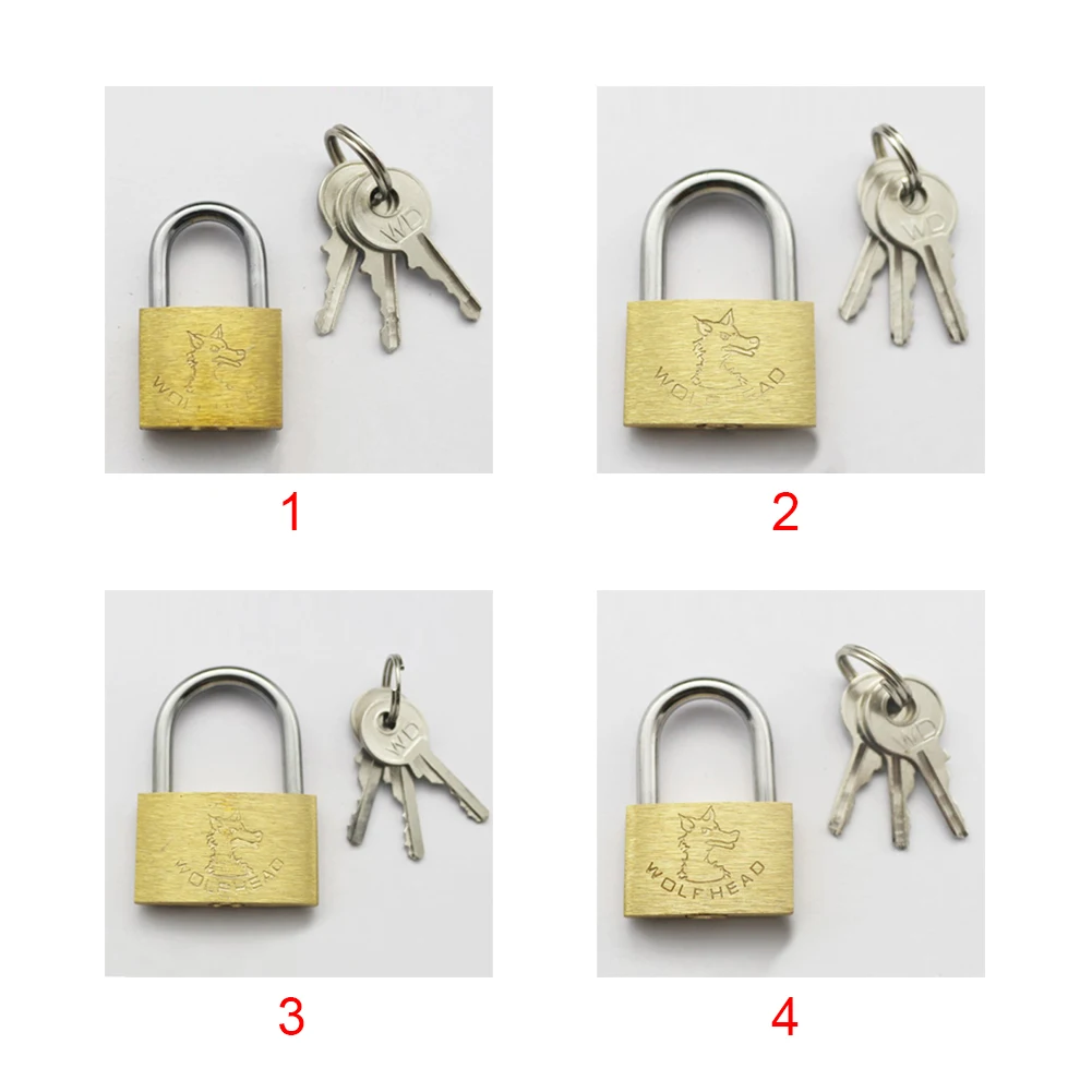 Навесной замок мини медный для шкафчиков с 3 клавишами дорожные замки багажа
