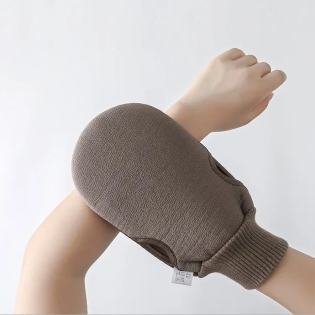 1 шт. перчатки для купания Душ Спа обладает отшелушивающим эффектом двух