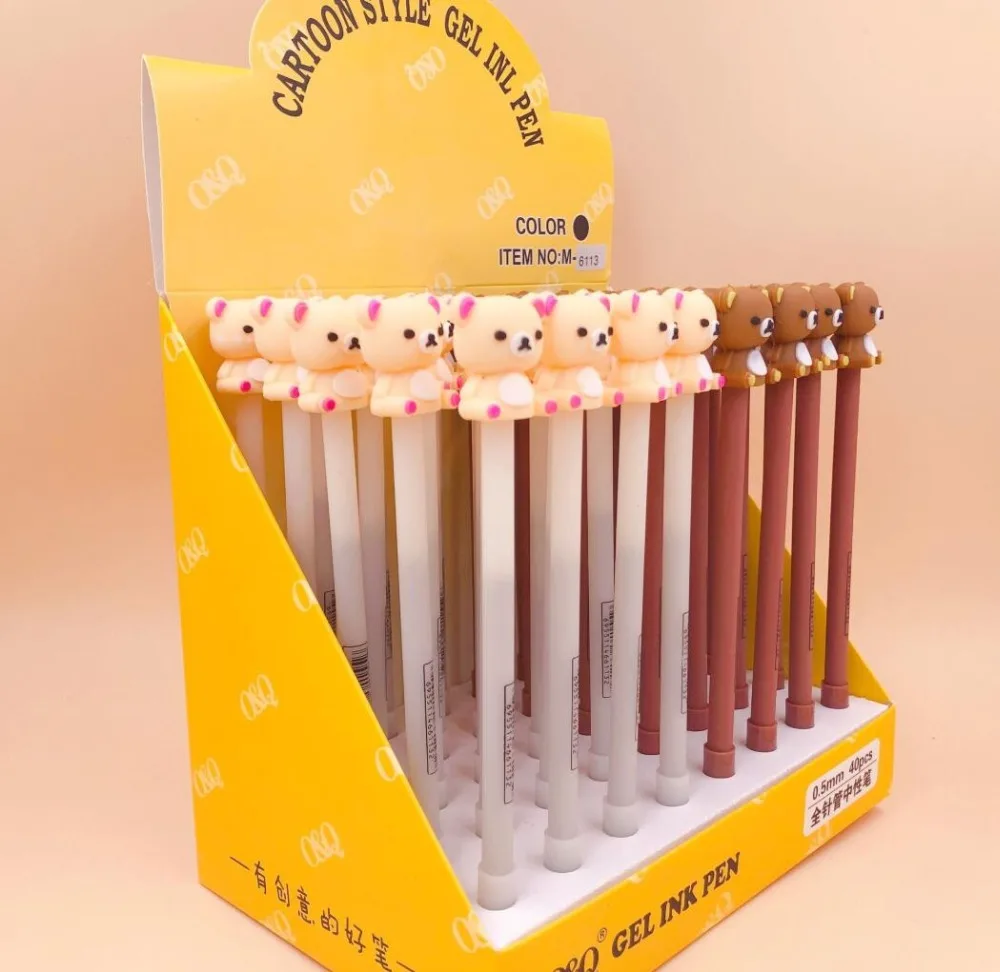 2 шт./партия Rilakkuma Детская гелевая ручка подпись ручка Escolar Papelaria школьные офисные принадлежности рекламный подарок