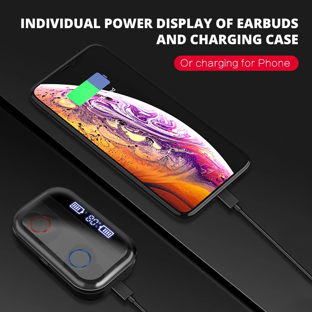 EMEOBE X11 TWS Bluetooth наушники Беспроводные спортивные бас для Iphone Xiaomi Huawei Samsung |