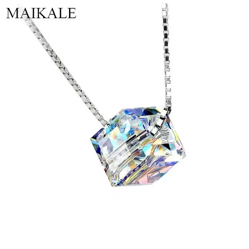 Женское ожерелье с подвеской MAIKALE роскошное из стерлингового серебра 925 пробы