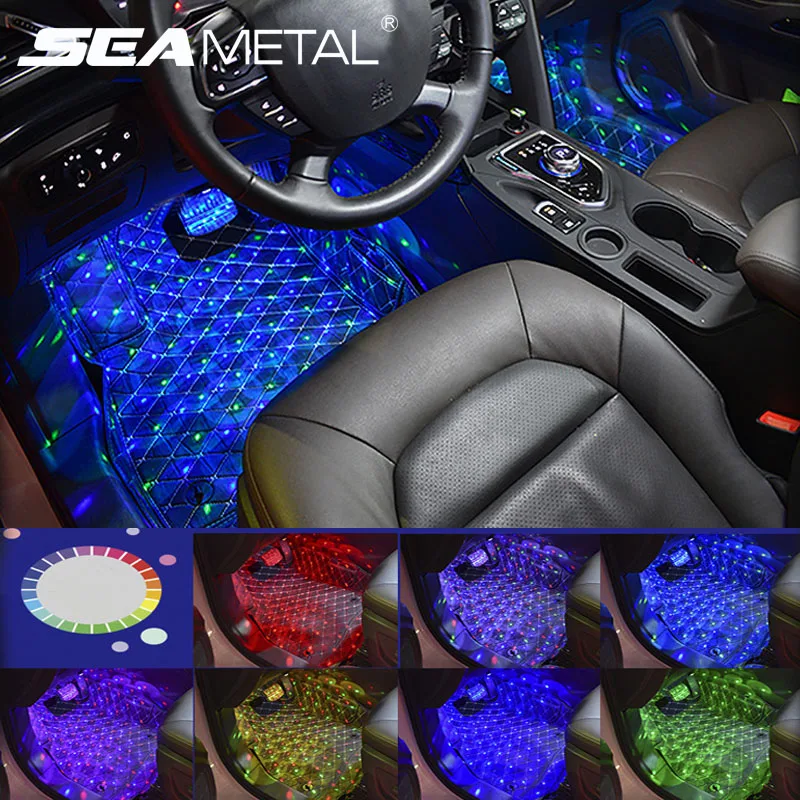 4 в 1 Автомобильный атмосферный свет интерсветильник окружающий s автомобильный