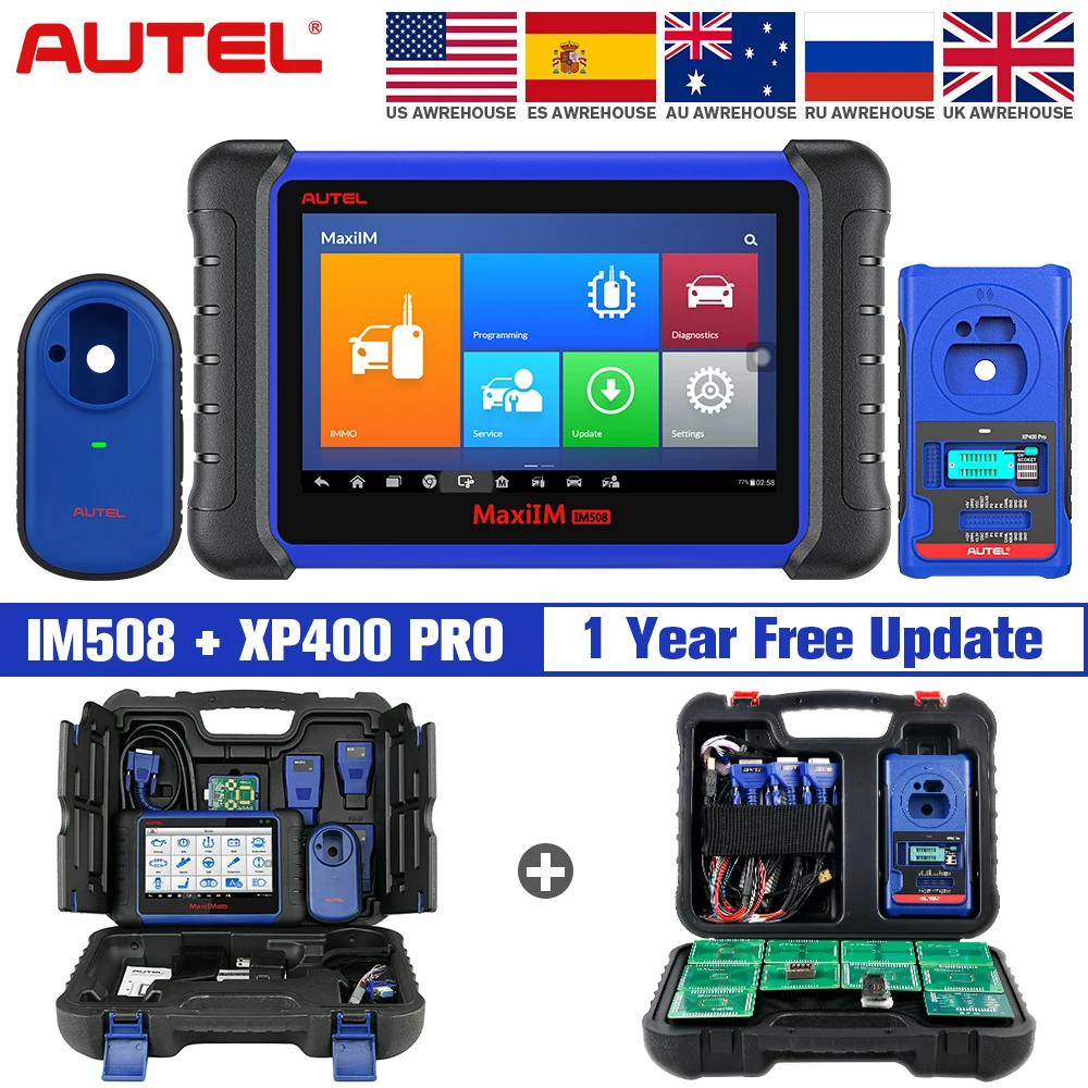 

Autel MaxiIM IM508 и XP400PRO OBD2 все системы daignstic сканеры IMMO ключи программируемые инструменты PK IM608