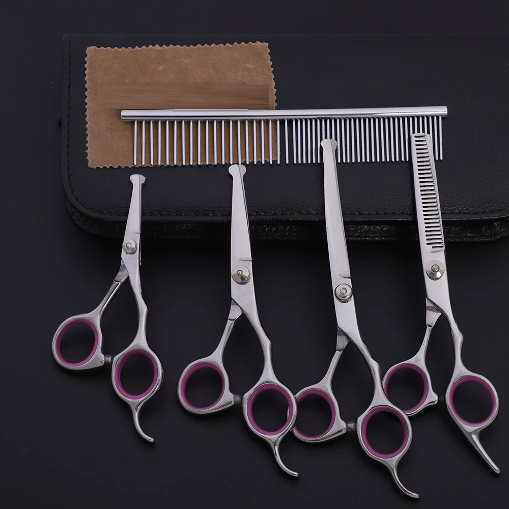 6 5 дюймов Парикмахерские ножницы с расческой чехол для профессиональной