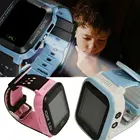 Смарт-часы для мальчиков и девочек, с Gps-локатором, шагомером, сенсорной камерой и будильником