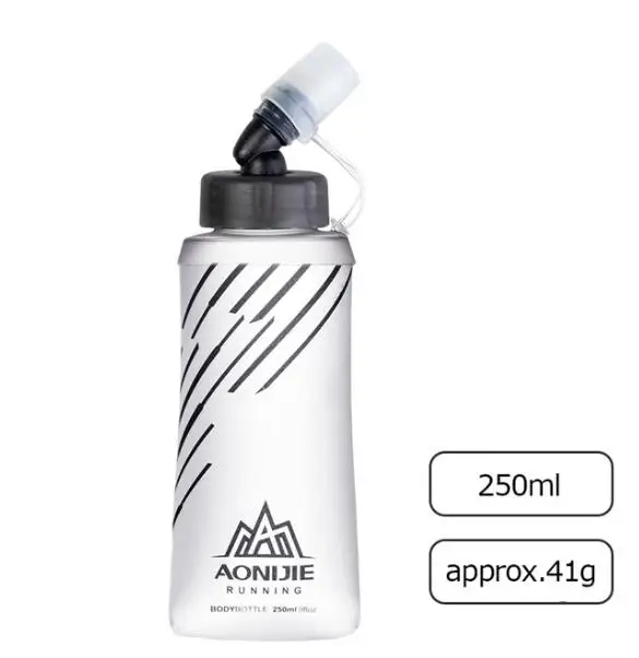 AONIJIE, 450 мл, 500 мл, Спортивная, без бисфенола, складная, мягкая сумка для воды, бутылка для воды, чайник, фляга, гидратационный пакет, мочевой пузырь - Цвет: SD21-250ml