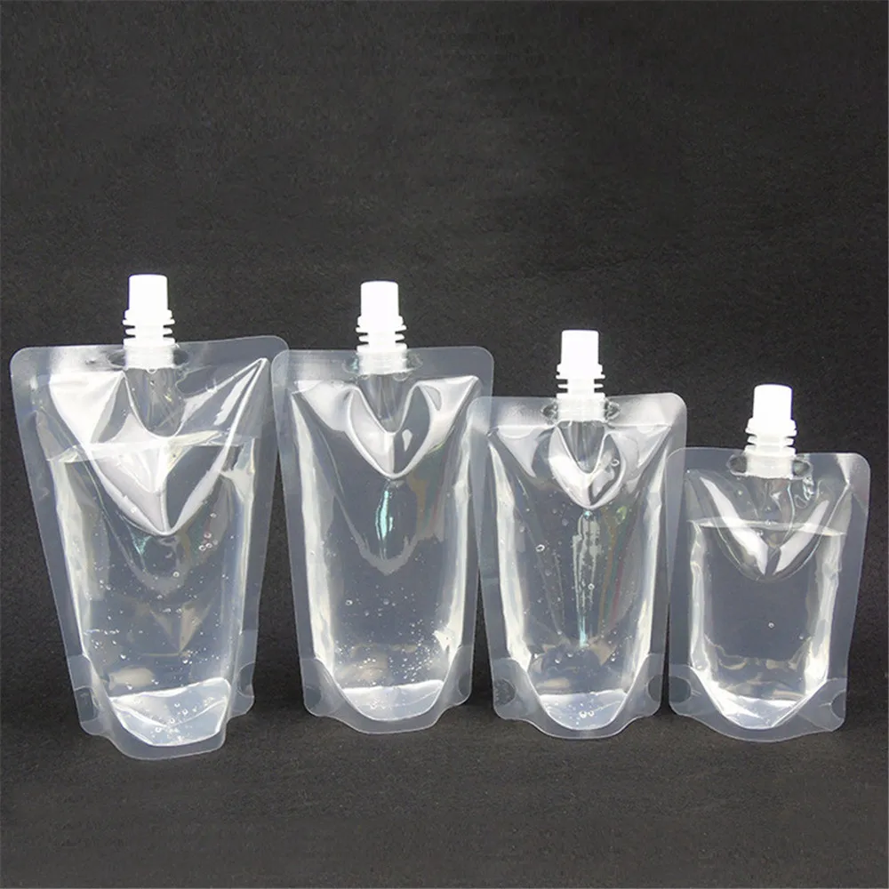 

100/150/200/250/300/380ml Packaging Bag Stand Up Spout Pouch Plastic Hand Sanitizer Lotion Shampoo Makeup Bottles Travel Bag