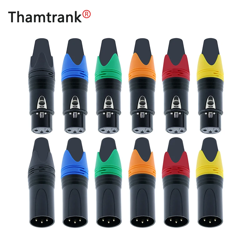 28 комплектов 3PIN XLR разъем для микрофона штекер гнездо адаптер MIC провод 7 цветов
