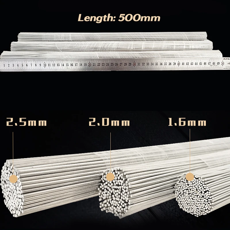 50cm Low Temperature Bars Cored Welding Solder Wire Weld Easy Melt Aluminum Rod for Soldering No Need Powder | Инструменты
