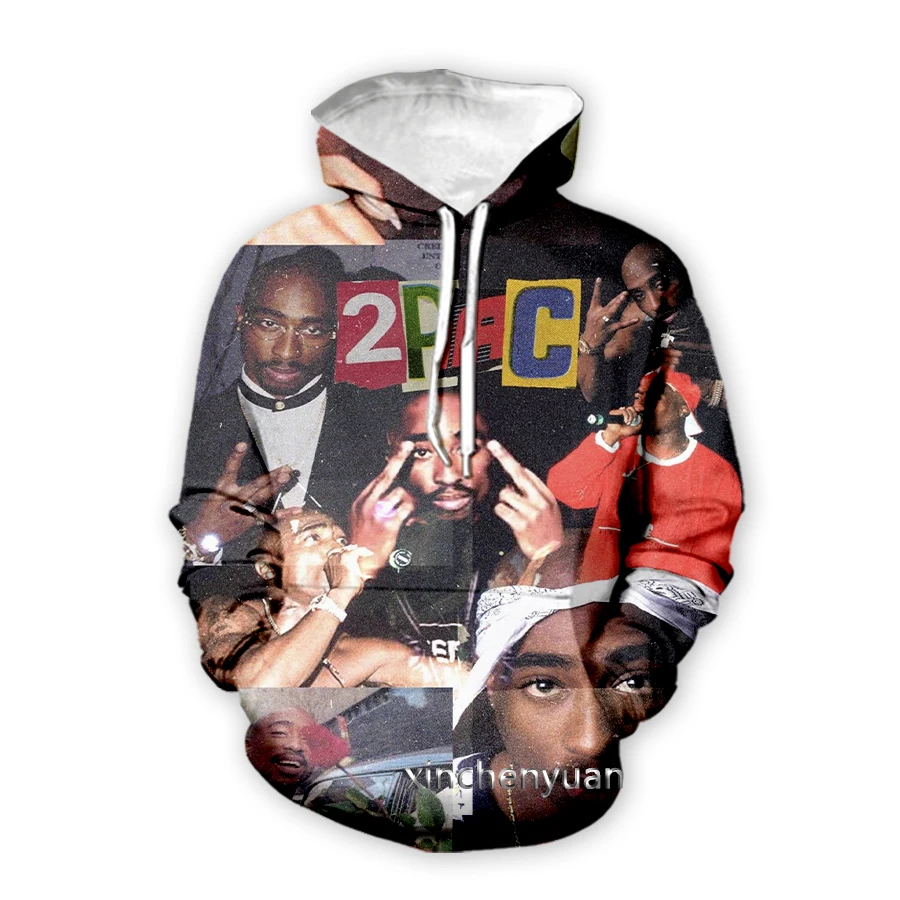 Новинка от xinchenyuan Мужская/женская одежда Tupac 2Pac с 3D принтом модная Толстовка