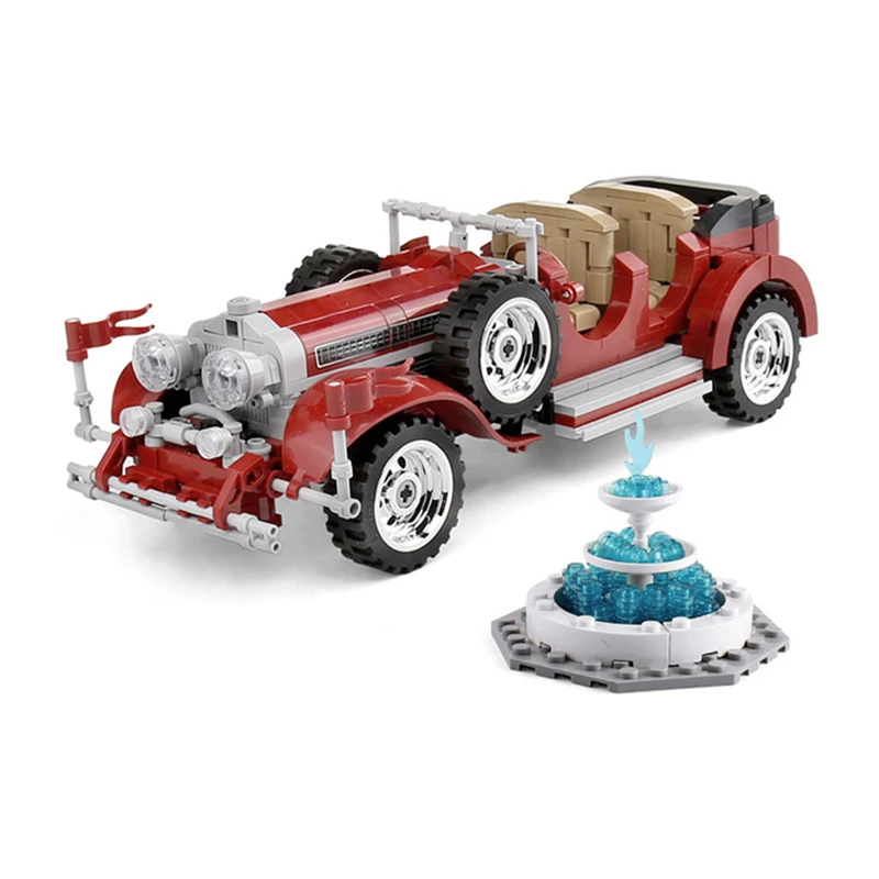 В наличии Sembo 701650 617 шт. игрушечный автомобиль MOC Jalopy Roadster Модель автомобиля