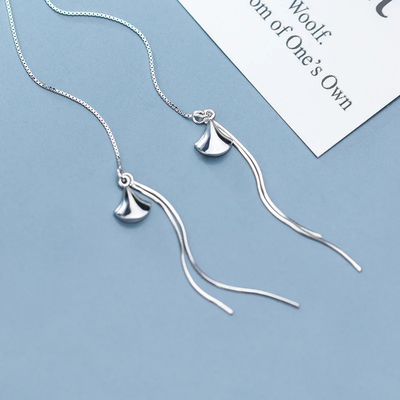 925 цельное Стерлинговое Серебро хорошее ювелирное изделие серьги с кисточками