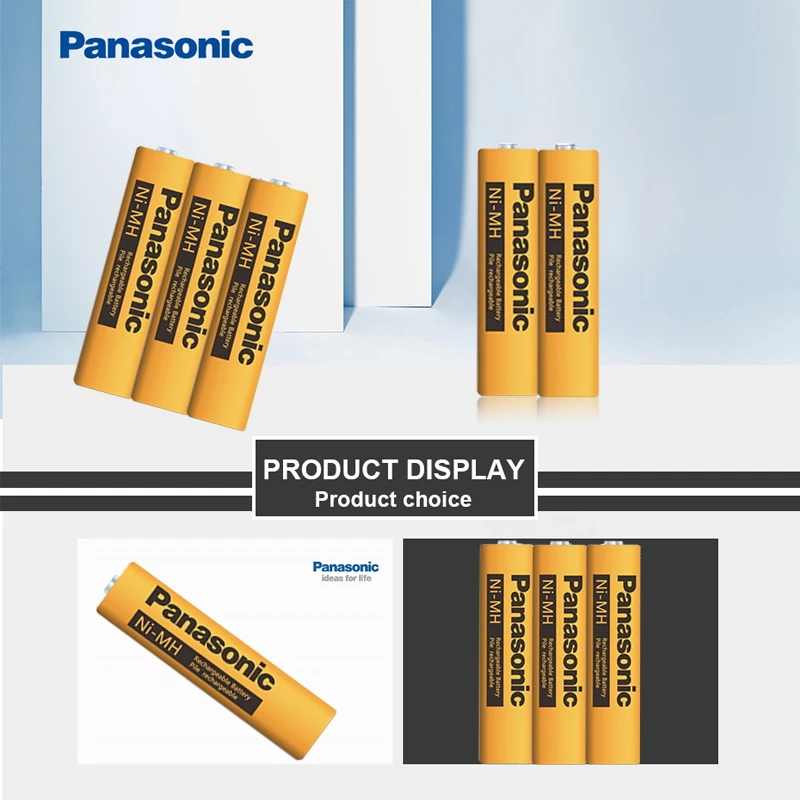 100% оригинальный Panasonic AAA 1 2 в 630 мАч перезаряжаемый Ni MH аккумулятор Время зарядки