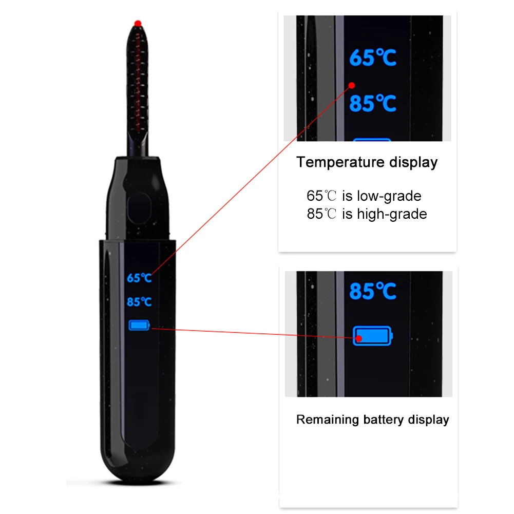 

Makeup Tools Salon With LCD Display Styling USB Rechargeable Temperature Control Professional Electric Eyelash Curler Digital
