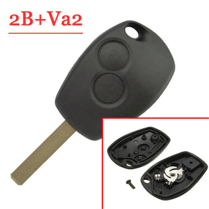 XNRKEY Сменный Чехол для ключа с 2 кнопками лезвием VA2 Renault Clio 3 Volkswagen DACIA Logan Sandero |
