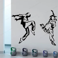 hip hop wall decor dancers wall vinyl sticker breakdance wall decal dance studio wall removable art mural hj522