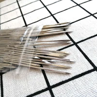 100pcs leathercraft diy leather triangular needles leather special stainless steel shaped pin stitch needlework sewing supplies