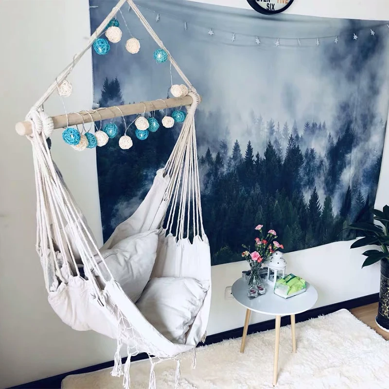 

Outdoor Chair Swing Sleeping Bed Chair Seat Hanging Travel Camping Hammock Garden Swing Balcony Hanging Chair Hammock