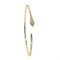 new 2020 fashion snake charm bracelets for elegant women cubic zirconia snake bracelet bangle adjustable pulseras mujer