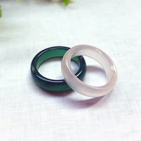 1pc unisex women agate ring finger rings jewelry gifts luxury elegant jade ring simple anniversary ring engagement rings