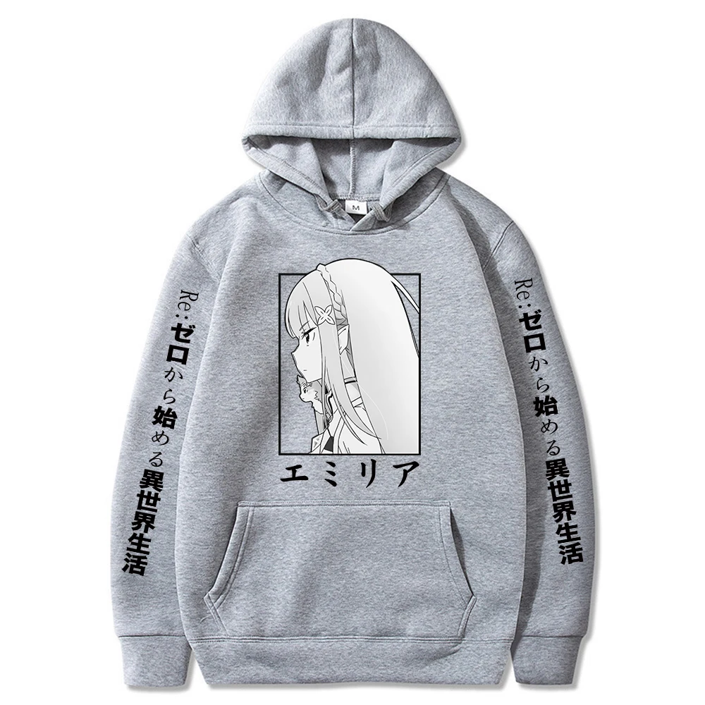 Толстовка мужская с забавным аниме Re:zero-start Life In other World