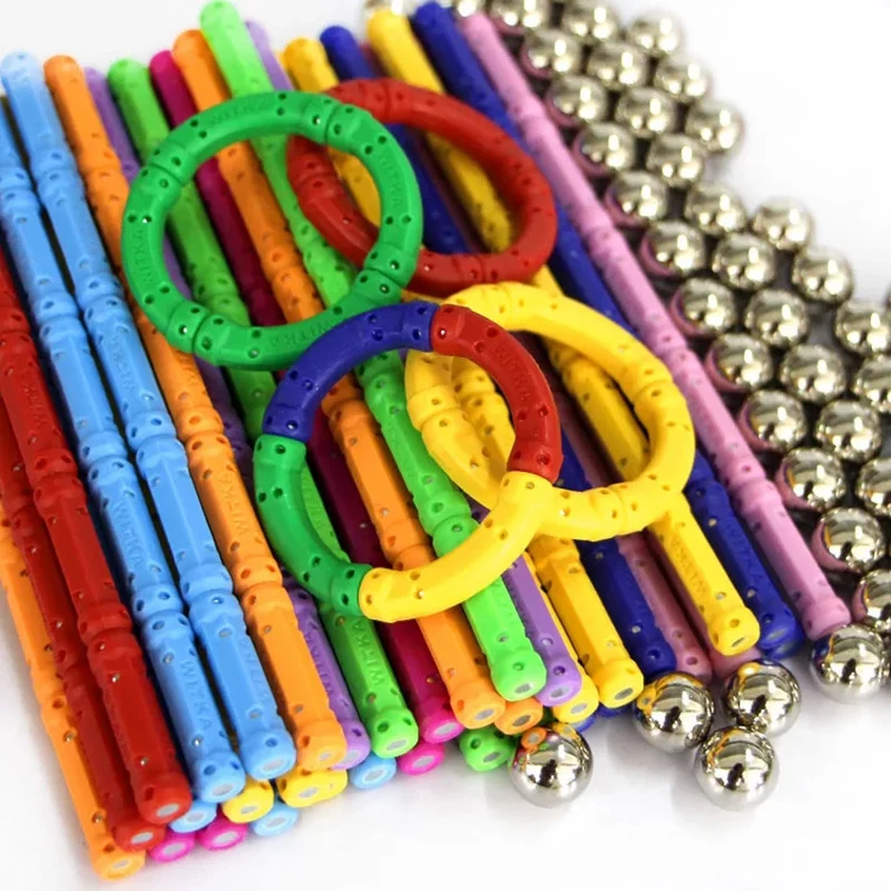 Bloques de construcci&oacute;n magn&eacute;ticos DIY para ni&ntilde;os, dise&ntilde;ador magn&eacute;tico, juego de bloques de construcci&oacute;n, juguetes educativos y regalos, 100 piezas-1
