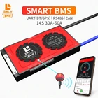 Литиевая батарея Daly BMS 18650, литий-ионный аккумулятор 48 В smart bms 14s 30A 40A 50A 60A, общий порт с uart rs485, может сбалансировать солнечную энергию
