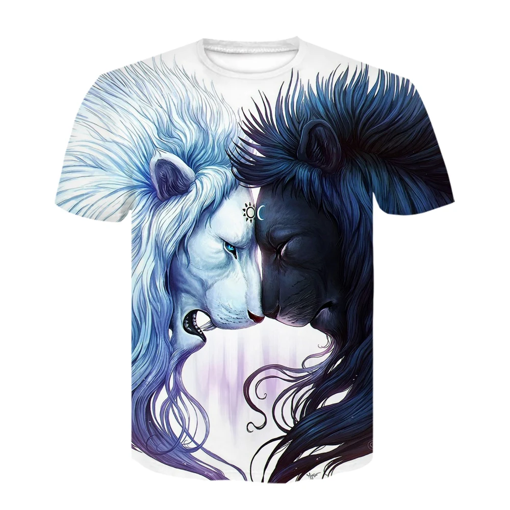 2021 Летняя мужская футболка с 3D принтом животных обезьяны гориллы Забавный дизайн