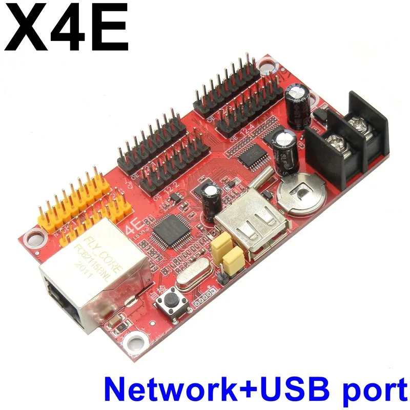 Kaler X4E сети светодиодный Управление карты 1024x64 Пиксели USB и Ethernet Для бегущая строка