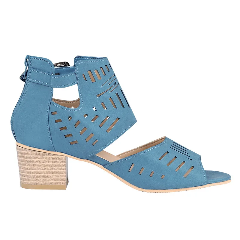 SHUJIN/летние женские сандалии ведро женская обувь из искусственной кожи с вырезами