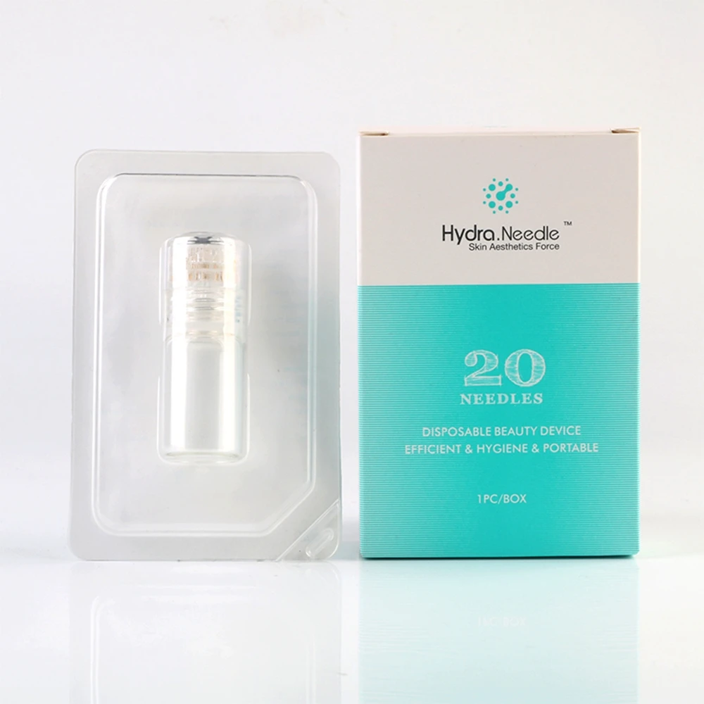 

Portable Hydra Needle 20 pins Micro Needle Meso Derma Stamp Titanium Microneedle Skin Care MTS Anti Acne Serum Injection CE