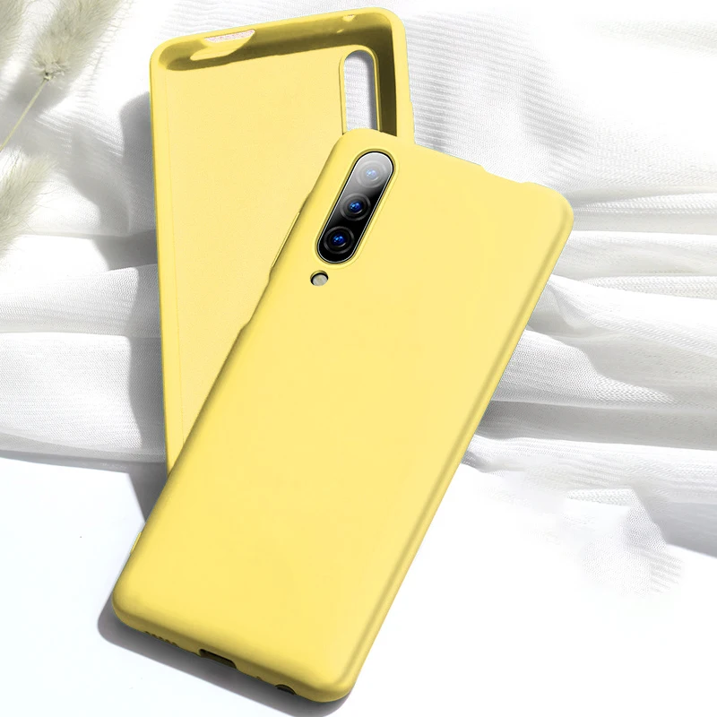 Мягкий жидкий силиконовый чехол для huawei Honor 8X 9X Global HONOR 10i 20 Pro 20s 10 Lite 8A 8S 9 8 V10 V20 тонкий силиконовый чехол - Цвет: Цвет: желтый