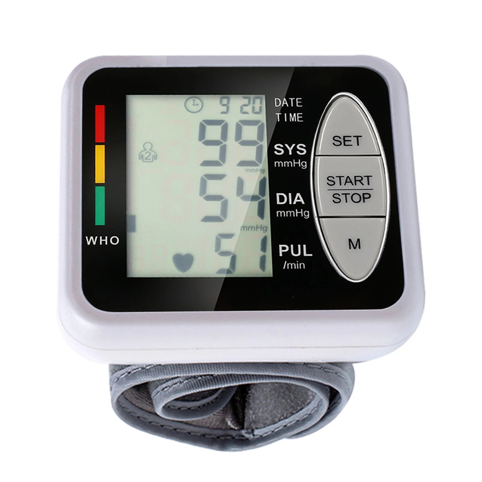 Household Health Care Sphygmomanometer Digital Blood Presure Meter Monitor Heart Rate Pulse Portable Smart Blood Pressure Meter