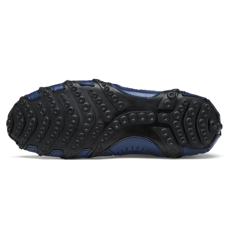 Genuine Leather Men Casual Shoes Luxury Brand 2019 Mens Loafers Moccasins Breathable Slip on Black Driving Plus Size 38-47 | Обувь