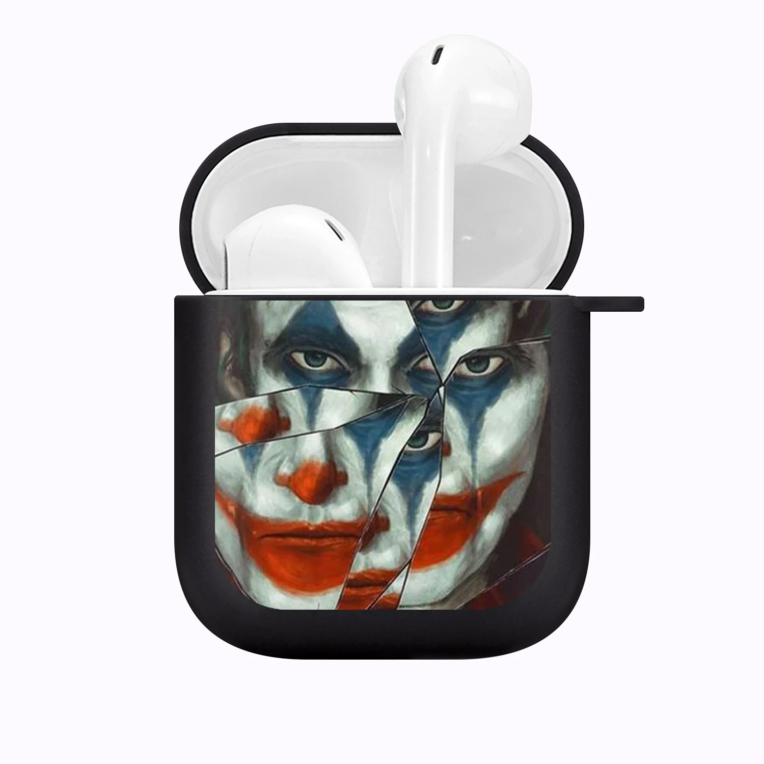 Силиконовый чехол для наушников Airpods 1/2 с рисунком веселого лица | Электроника