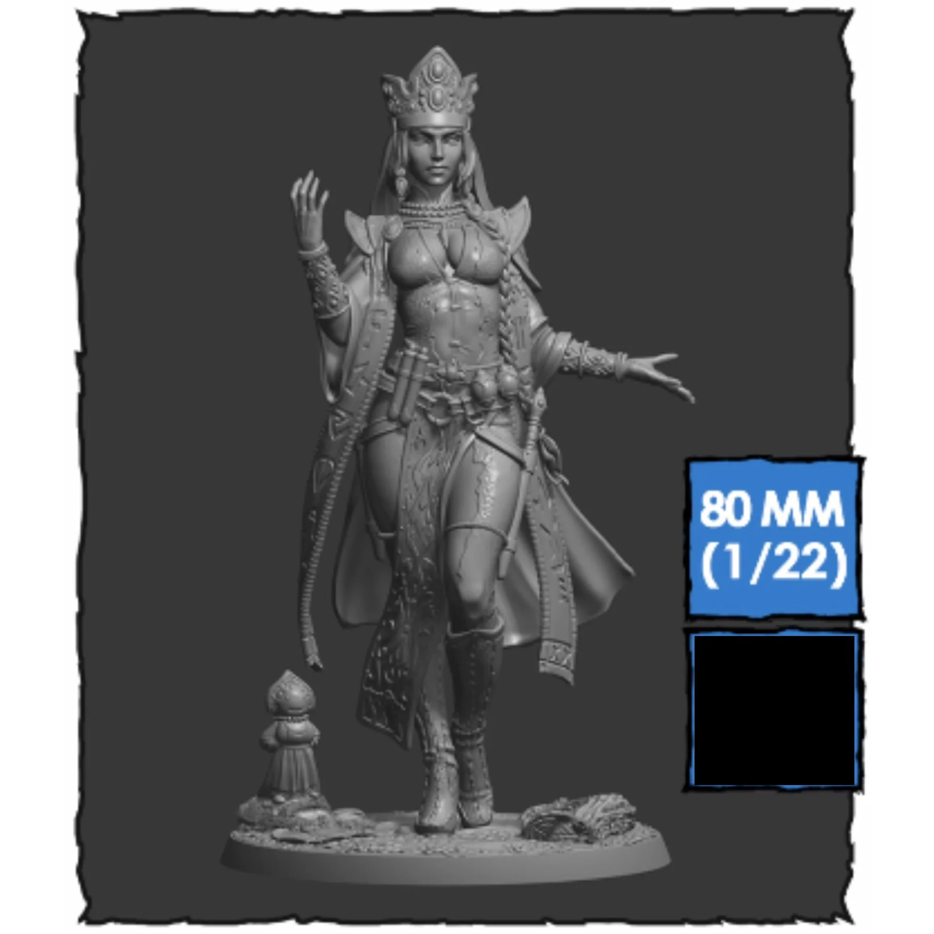 

1/22 Resin Model Figure GK，Female role， Unassembled and unpainted kit