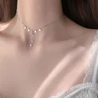 Ожерелье серебряное в стиле минимализма для женщин