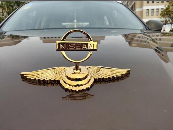 Кубик размера на заказ хромированный с 3d-печатью значок-эмблема из АБС-пластика