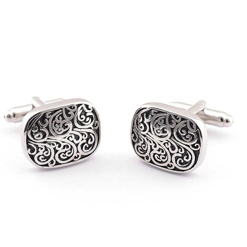 2 шт. мужские запонки аксессуары для одежды подарок украшение ретро узор рубашки