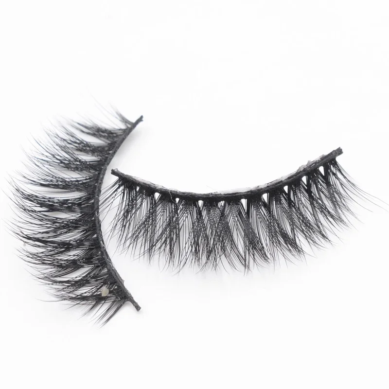 

3D Искусственные волокнистые Мягкие Накладные ресницы, многоразовые натуральные ресницы, пушистые тонкие толстые ресницы ручной работы, Мя...