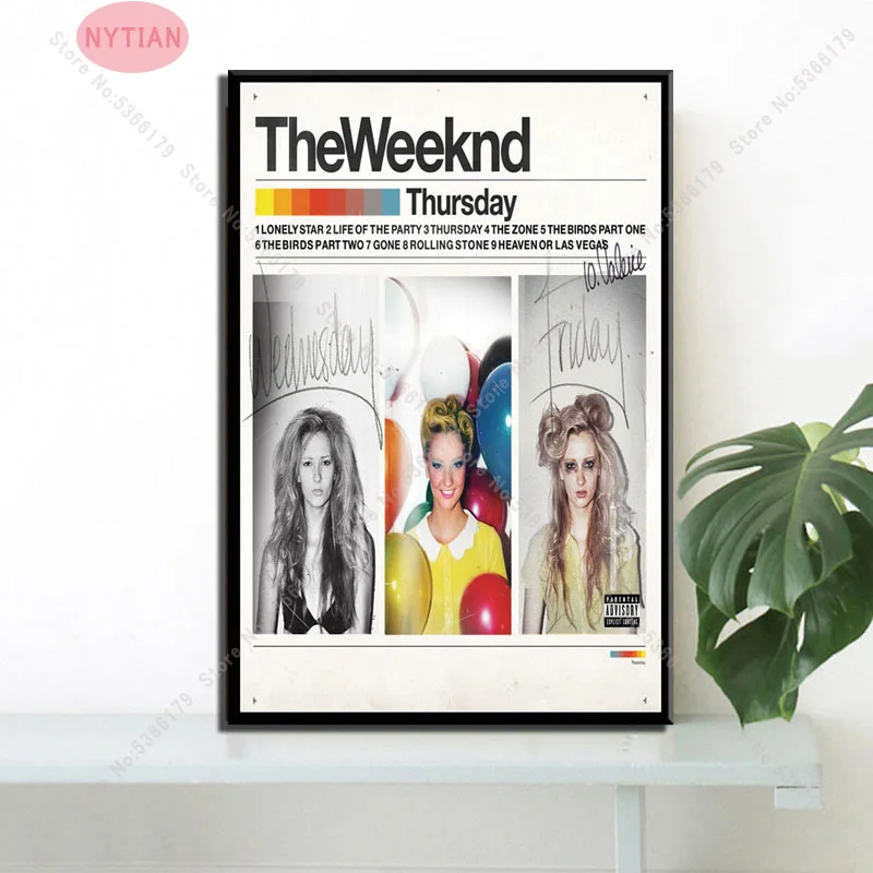 NT940 The Weeknd надувные шары со звездным домом альбомом рэп музыки картина постер