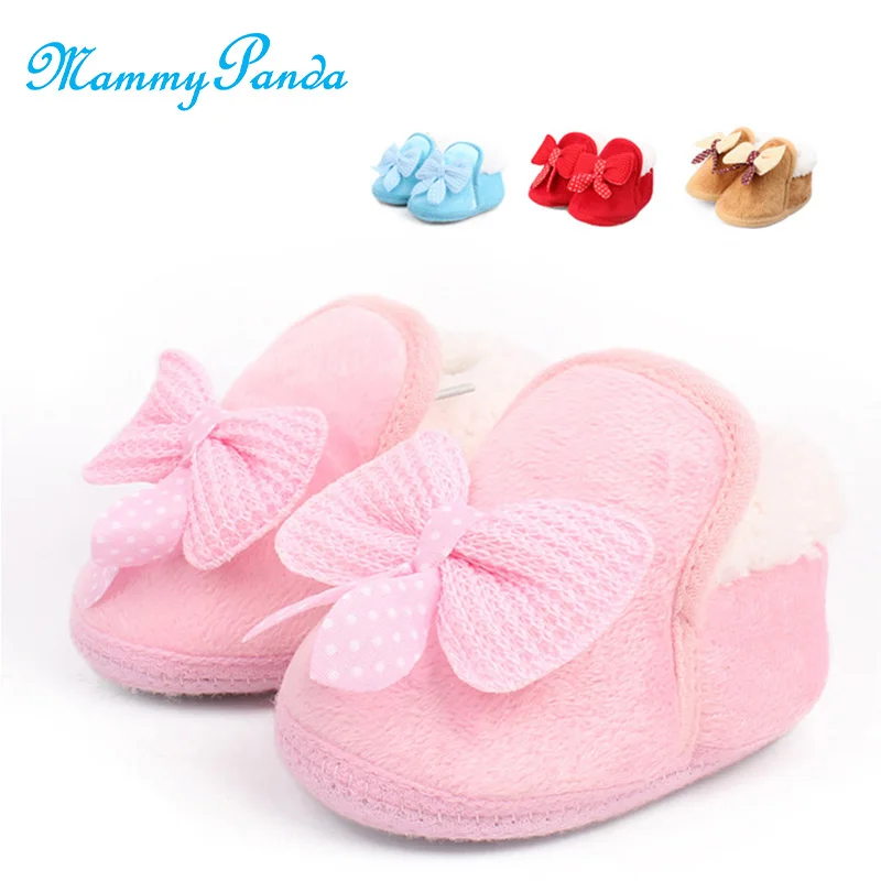 Baby Girls Shoes Toddler First Walker Thicken Warm Soft Comfortable Bottom Prewalker For Newborn Winter |