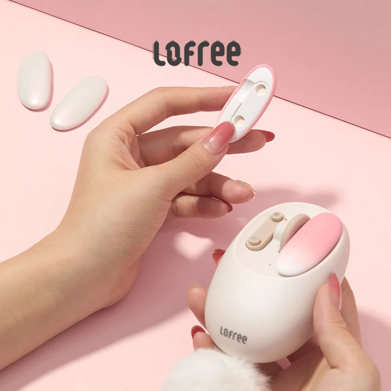 

New Lofree petal Wireless bluetooth mouse OE904 Creative Manicure modeling business office game charging mouse for girl