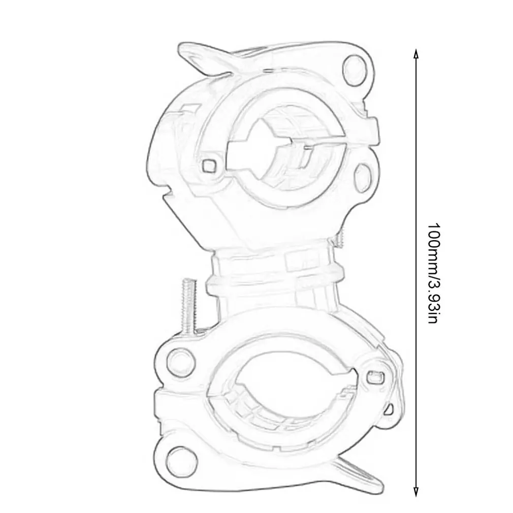 Вращающийся держатель для велосипедного фонаря универсальный вспышки горного и