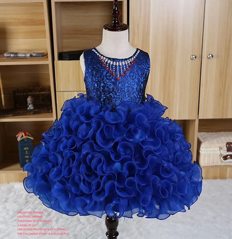 Рождественское платье платья принцессы для девочек Свадебное бальное Вечерние