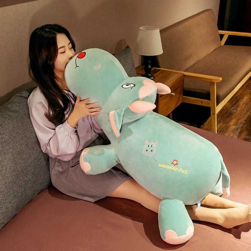 Новая большая мягкая игрушка из плюша коровы с длинным хвостом - подушка-бык "Cow Pillow".