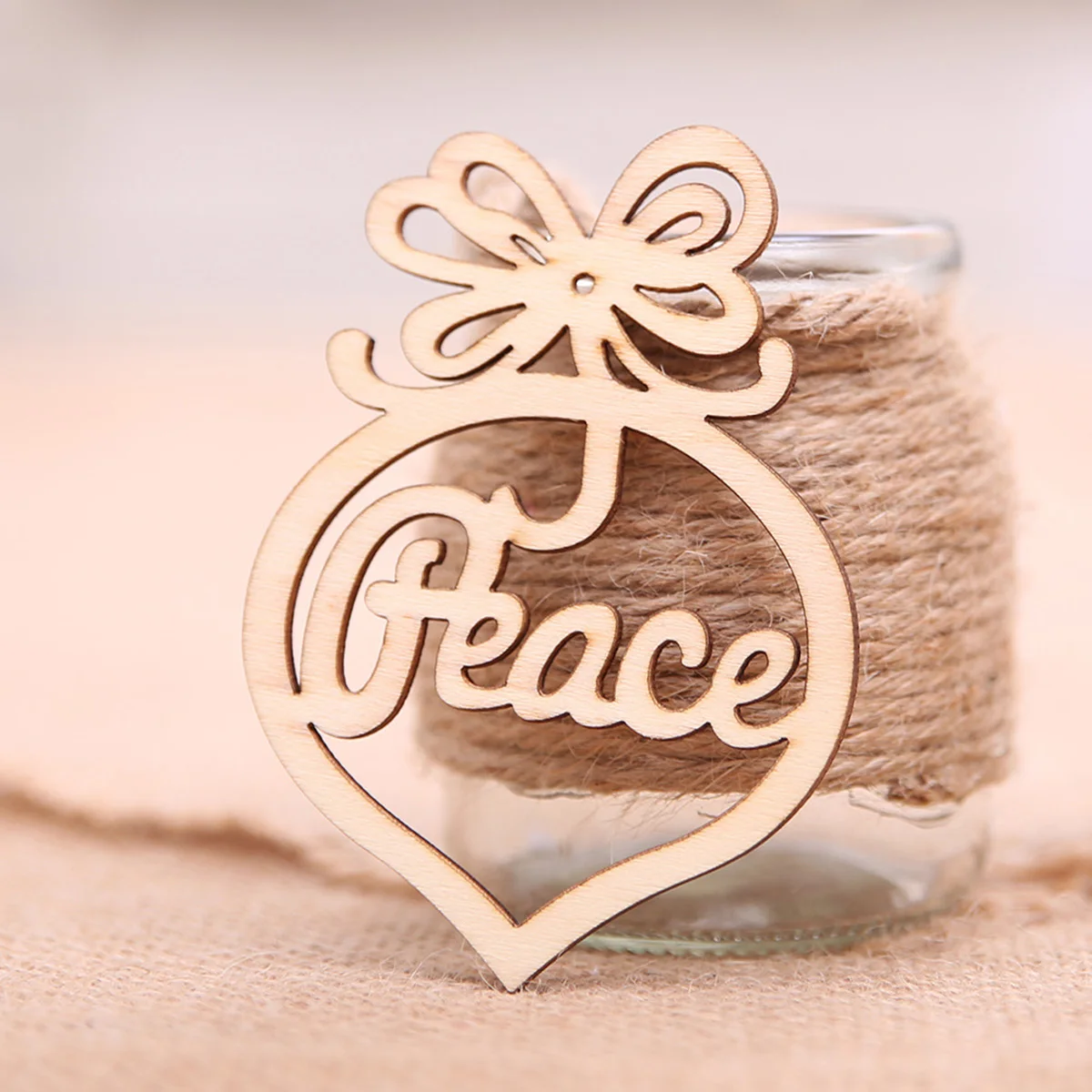 6 шт./компл. счастливого рождества дерево мир любовь Joy Faith подвесные украшения