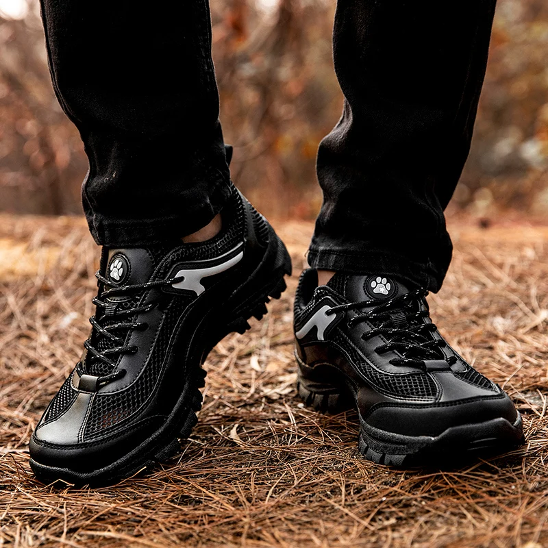 Autumn Men Outdoor Mesh Sports Hiking Shoes Classic Trekking Sneakers Mountain Climbing Hunting Shoes Trekking Shoes Men Summer
