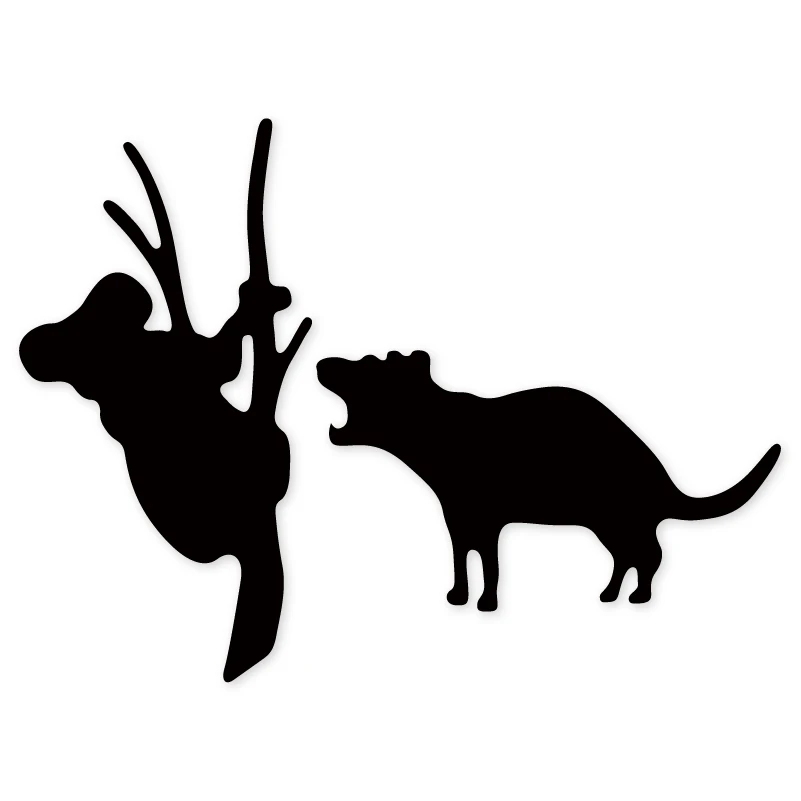 Ufurty коала и тигра рамка для резки металла штампы скрапбукинга альбом выбивает