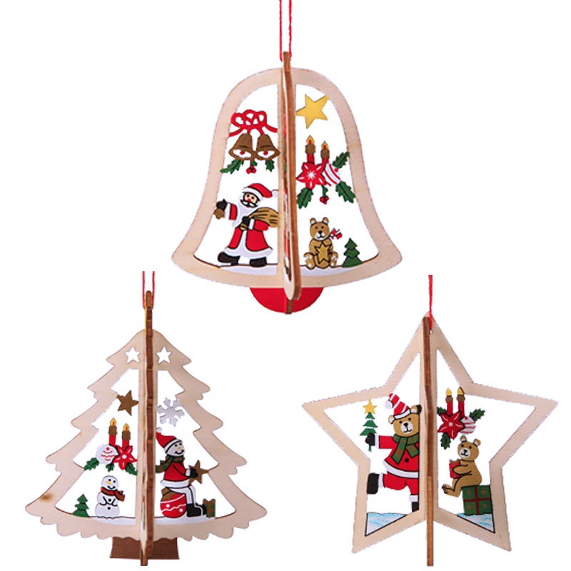 1 шт. Рождественская елка дерево кулон рождественские украшения аксессуары для